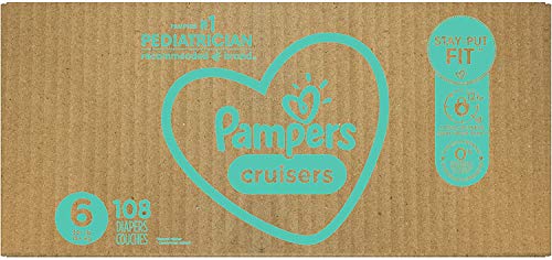 Pampers Cruisers Diapers - Size 3, 84 Count, Disposable Active Baby Diapers with Custom Stretch