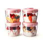 Ankou Formula Container - 1700ml Airtight Formula Dispenser One Button Handy Milk Powder Container BPA-Free Storage Containers with Scoop and Scraper Transparent 730g