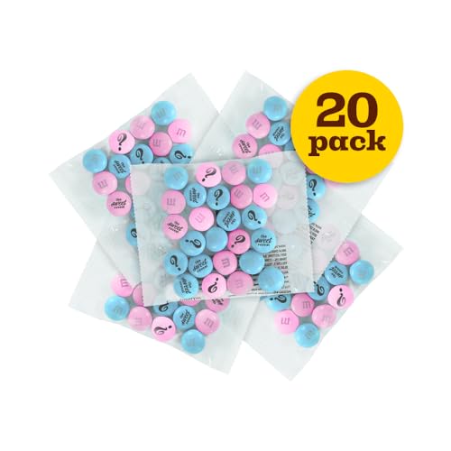 M&M'S World It's A Boy Milk Chocolate Candy 2lb Bag with White and Blue M&M'S for Baby Boy Showers Gender Reveal Parties and Baby Celebration Favors