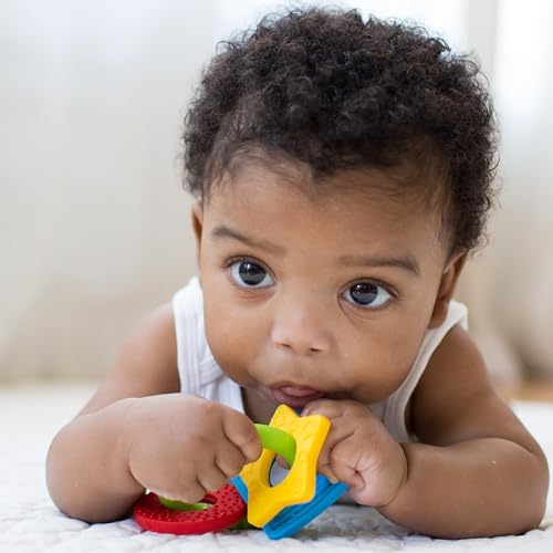Dr. Brown's AquaCool Water-Filled Baby Teether, Cools & Massages Sore Gums, BPA Free, Pineapple and Apple, 2 Pack, 3m+