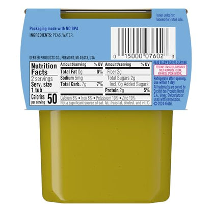 Gerber 2nd Food Baby Food Green Bean Puree, Natural & Non-GMO, 8 Ounce, 2 Count (Pack of 8)
