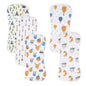 5 Pack Cotton Baby Burp Cloths Extra Absorbent Soft for Baby Boys and Girls (Pink-2)