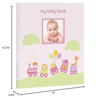 Bird Photo Album, Memory Keepsake Babybook, Gender-Neutral Baby Accessory for New and Expecting Parents, Pink