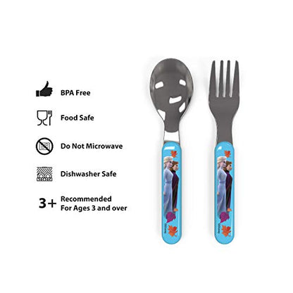 Zak Designs 5-Piece Dinnerware Set, Baby Shark - Durable Plastic & Stainless Steel - Includes Water Bottle, 8-Inch Plate, 6-Inch Bowl, Fork & Spoon - Suitable for Kids Ages 3+