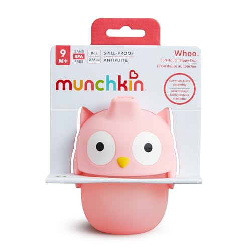 Munchkin Koala Sippy Cup for Toddlers and Babies 9 Months and Up, Soft-Touch, Spill Proof, 8 Ounce, Mint