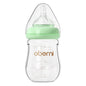 Glass Baby Bottles,Anti Colic Breastfeeding Bottle with Natural Response Nipple Size S,Wide Neck Slow Flow Baby Bottle for Baby,Newborn,Preemie 0-3 0-6 Month,BPA Free (Pink, 1 Pack, 5 Ounce)