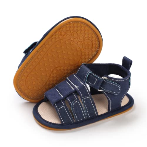 Miamooi Infant Baby Boys Girls Summer Beach Sandals Non Slip Soft Rubber Sole Toddler Outdoor Closed-Toe First Walker Shoes