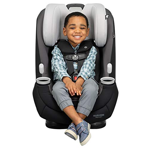 Maxi-Cosi Pria All-in-One Convertible Car Seat, Rear Facing Car Seat for Infants from 4-40 lbs, Forward Facing Car Seat up to 100 lbs in Booster Seat Mode, Rose Pink Sweater