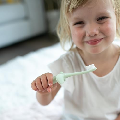 Dr. Brown's Infant-to-Toddler Training Toothbrush, Soft for Baby's First Teeth, Pink Elephant, 0-3 Years (Colors/Styles May Vary)