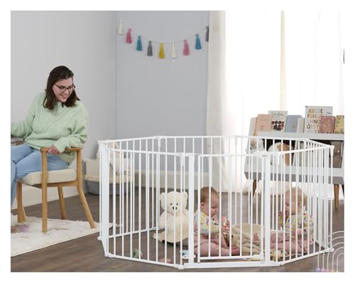 Regalo 192-Inch Super Wide Adjustable Baby Gate and Play Yard, Black, 4-in-1, Bonus Kit, Includes 4 Count (Pack of 1) of Wall Mounts