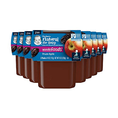 Gerber 2nd Foods Banana Blackberry Blueberry 4 Ounce Tubs, 2 Count (Pack of 8)