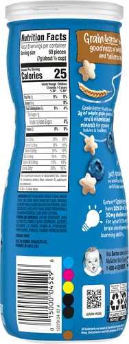 Gerber Baby Snacks, Baby Food, Puffs, Strawberry Apple, 1.48 Ounce