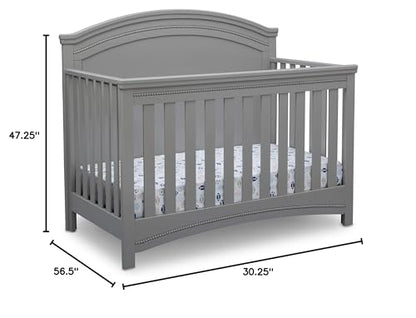 Delta Children Simmons Kids SlumberTime Emma Convertible Crib N More, Grey