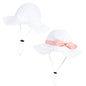 Baby Girl Sun Hat with UPF 50+ Outdoor Adjustable Beach Hat with Wide Brim Bucket Hats