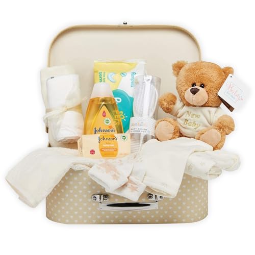 Baby Box Shop Baby Shower Gifts for Girl, Newborn Essentials in a Pink Baby Girl Hamper for New Born