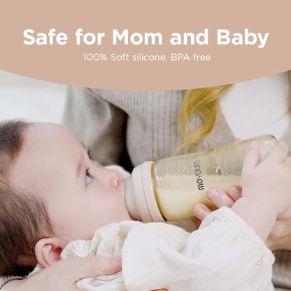 PPSU All-in-One Baby Bottle - Anti-Colic, Wide-Neck, Stable Base, Easy to Clean, Natural, Cloud Edition, 170ml, 6oz, Stage 1 (Slow Flow)