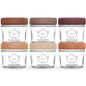 KeaBabies 4pk 8oz & 4pk 4oz Glass Baby Food Containers with Lids - Leak-Proof,Microwavable Small Glass Jars,Baby Purees & Toddler Snack Storage Containers,BPA-Free,Dishwasher & Freezer Safe(Musk Dusk)