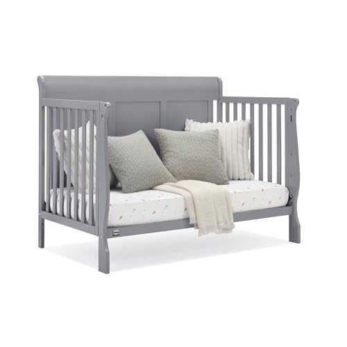 Delta Children Simmons Kids Carter 6-in-1 Convertible Crib - Greenguard Gold Certified, Black Ebony