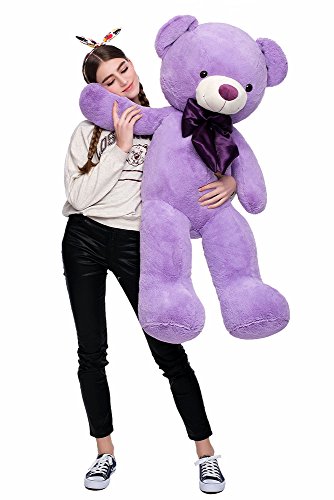 MaoGoLan Giant Big Teddy Bear 4 Feet 47 inch Life Size Tan Plush Bear Brown Stuffed Animal for Children Boyfriend