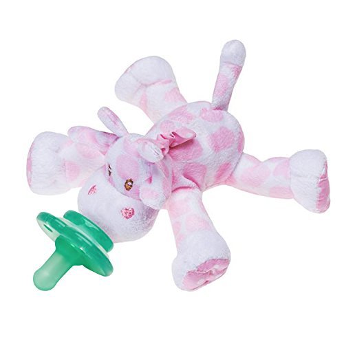 Nookums Paci-Plushies Buddies - Alligator Pacifier Holder - Adapts to Name Brand Pacifiers, Suitable for All Ages, Plush Toy Includes Detachable Pacifier