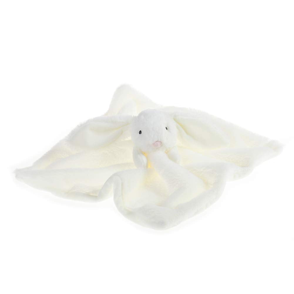 Apricot Lamb Stuffed Animals Cream Bunny Rabbit Security Blanket Infant Nursery Character Blanket Luxury Snuggler Plush Baby Lovey(Cream Bunny, 13 Inches)