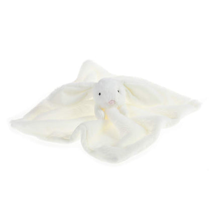 Apricot Lamb Stuffed Animals Cream Bunny Rabbit Security Blanket Infant Nursery Character Blanket Luxury Snuggler Plush Baby Lovey(Cream Bunny, 13 Inches)