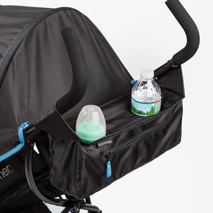 Summer by Ingenuity 3D Mini Convenience Stroller – Lightweight Stroller with Compact Fold, Multi-Position Recline, Canopy with Pop Out Sun Visor and More – Umbrella Stroller for Travel, Pink
