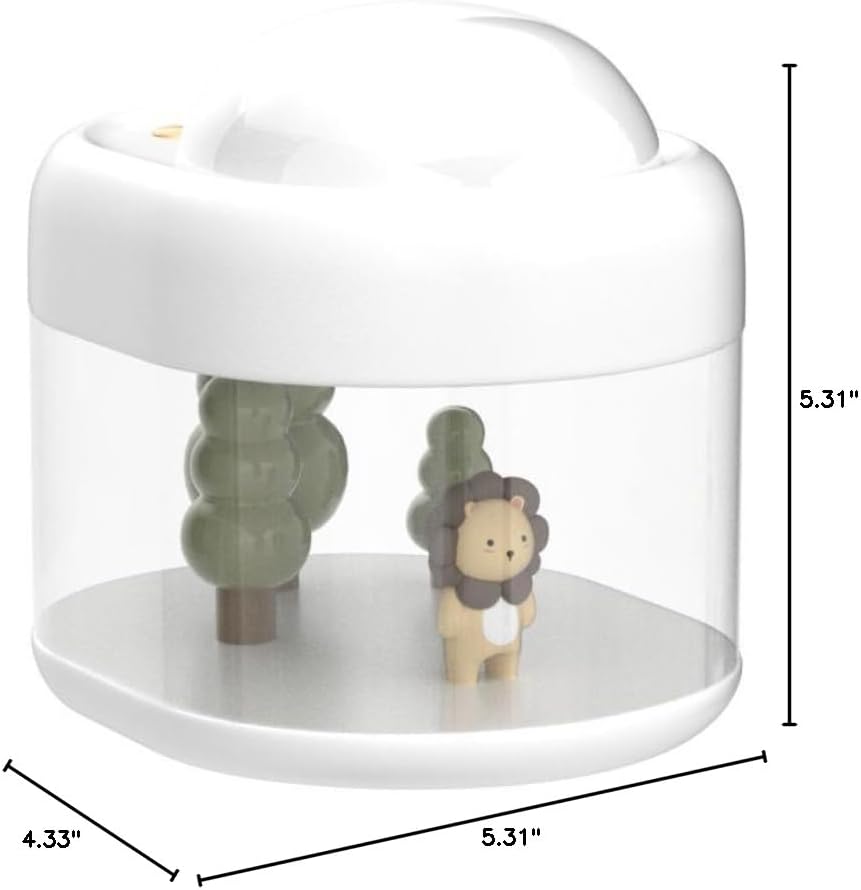 Baby Cool Mist Humidifiers for Bedroom Quiet - 16.91 OZ Small Humidifiers for Home with Night Light & Star Projector for Kids, Babies, Girls
