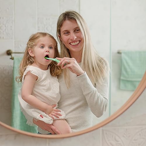 Dr. Talbot's Toddler Training Toothbrush and Natural Kids Toothpaste with Citroganix - 1.6 oz - Fluoride-Free Toothpaste and Toddler Toothbrush - 6+ Months - Alligator