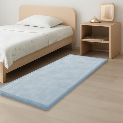 1.3" Thick Baby Play Mat,Ultra Soft Elasti-Foam 50×50 Playpen Mat for Tummy Time,Water-Repellent Coral Fleece Nursery Rug for Infants,Toddlers,Kids,Non-Slip Safe for Crawling(Light Grey)