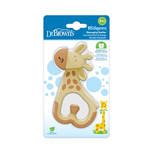 Dr. Brown's AquaCool Water-Filled Baby Teether, Cools & Massages Sore Gums, BPA Free, Pineapple and Apple, 2 Pack, 3m+