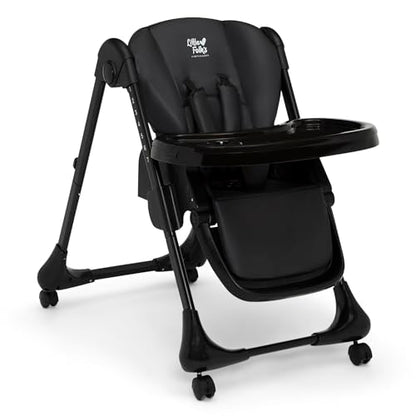 Delta Children Little Folks 2-in-1 SlimFold High Chair for Babies and Toddlers, Sage Green