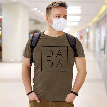 MNLYBABY Dad Shirts for Men Funny DADA Letter Print Graphic Tshirts Father Daddy Papa Gifts Tee Tops
