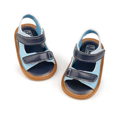 HsdsBebe Infant Baby Boys Girls Summer Beach Sandals Breathable Athletic Anti-slip Soft Sole Newborn First Walker Crib Shoes