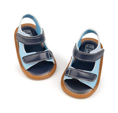 HsdsBebe Infant Baby Boys Girls Summer Beach Sandals Breathable Athletic Anti-slip Soft Sole Newborn First Walker Crib Shoes