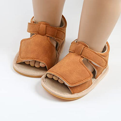 GAISUMMI Baby Girls Sandals Summer Bowknot Infant Crib Shoes Toddler Pu Leather Soft Rubber Sole First Walkers