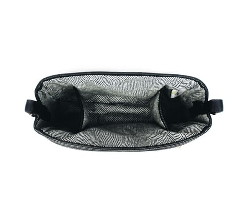 Itzy Ritzy Adjustable Stroller Caddy and Organizer Bag Featuring Front Zippered Pocket, 2 Built-in Interior Pockets & Adjustable Straps to Fit Nearly Any Stroller (Chai)