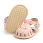 GDSDYM Infant Baby Girls Summer Sandals with Flower Bowknot Soft Sole Wedding Dress Flats Newborn First Walkers Crib Dress Shoes