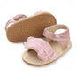 COSANKIM Baby Girl Sandals Rubber Sole Summer Outdoor Infant First Walker Crib Dress Shoes Baby Sandals