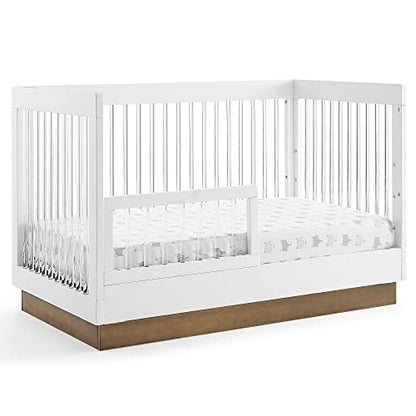 Delta Children James Acrylic 4-in-1 Convertible Crib - Greenguard Gold Certified, Midnight Grey/Acorn