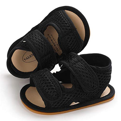 E-FAK Baby Boys Girls Summer Sandals Outdoor Beach Anti-Slip Rubber Soft Sole Newborn Toddler First Walker Shoes