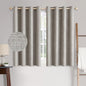 MIULEE 100% Blackout Linen Textured Curtains for Bedroom Solid Thermal Insulated Natural Beige Grommet Room Darkening Curtains & Drapes Luxury Decor for Living Room Nursery 52 x 84 Inch (2 Panels)