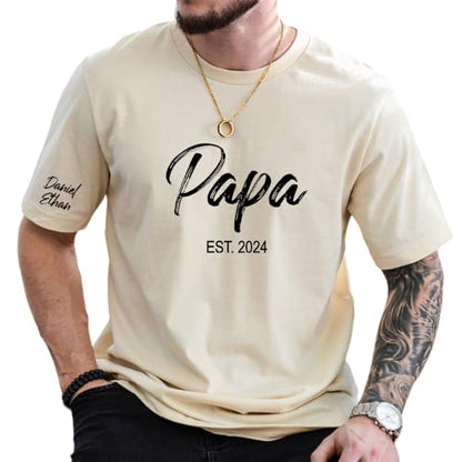 Personalized Custom Dad T-Shirt, Dad Gifts, Papa, Daddy