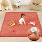 1.3" Thick Baby Play Mat,Ultra Soft Elasti-Foam 50×50 Playpen Mat for Tummy Time,Water-Repellent Coral Fleece Nursery Rug for Infants,Toddlers,Kids,Non-Slip Safe for Crawling(Light Grey)