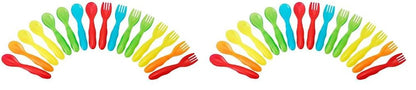 TOMY The First Years Take & Toss Flatware for Kids, 16 Pieces, Multicolor