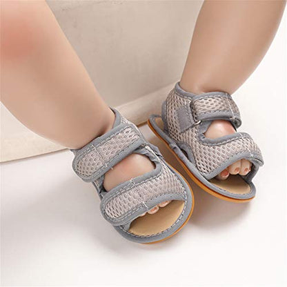 E-FAK Baby Boys Girls Summer Sandals Outdoor Beach Anti-Slip Rubber Soft Sole Newborn Toddler First Walker Shoes