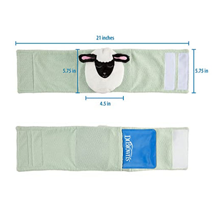 Dr. Brown's Infant Gripebelt Heated Belly Band, Soothe Baby's Tummy with Gentle Warmth and Compression, Hedgehog, 0m+