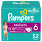 Pampers Cruisers Diapers - Size 3, 84 Count, Disposable Active Baby Diapers with Custom Stretch