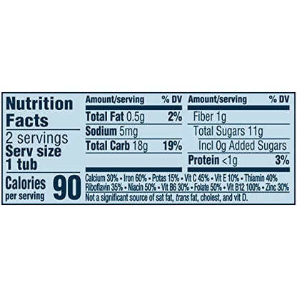 Gerber Nature Fruits Apples Bananas & Cereal, 4 Oz, 2 Ct Tubs