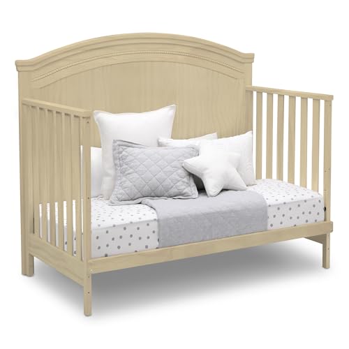 Delta Children Simmons Kids SlumberTime Emma Convertible Crib N More, Grey